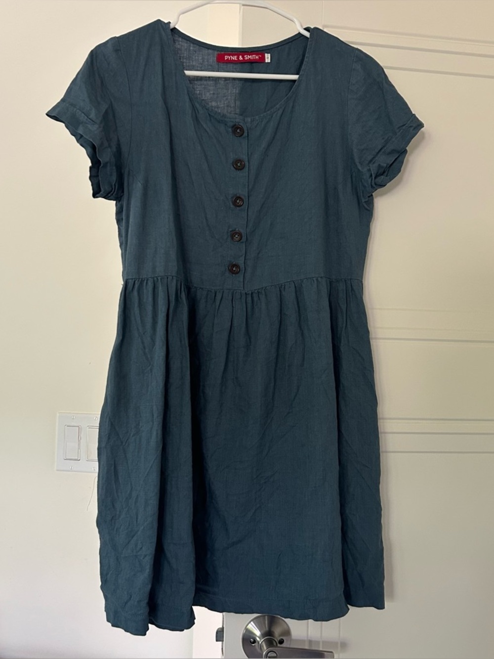 Pyne & Smith Short Sleeve Button Front Dress